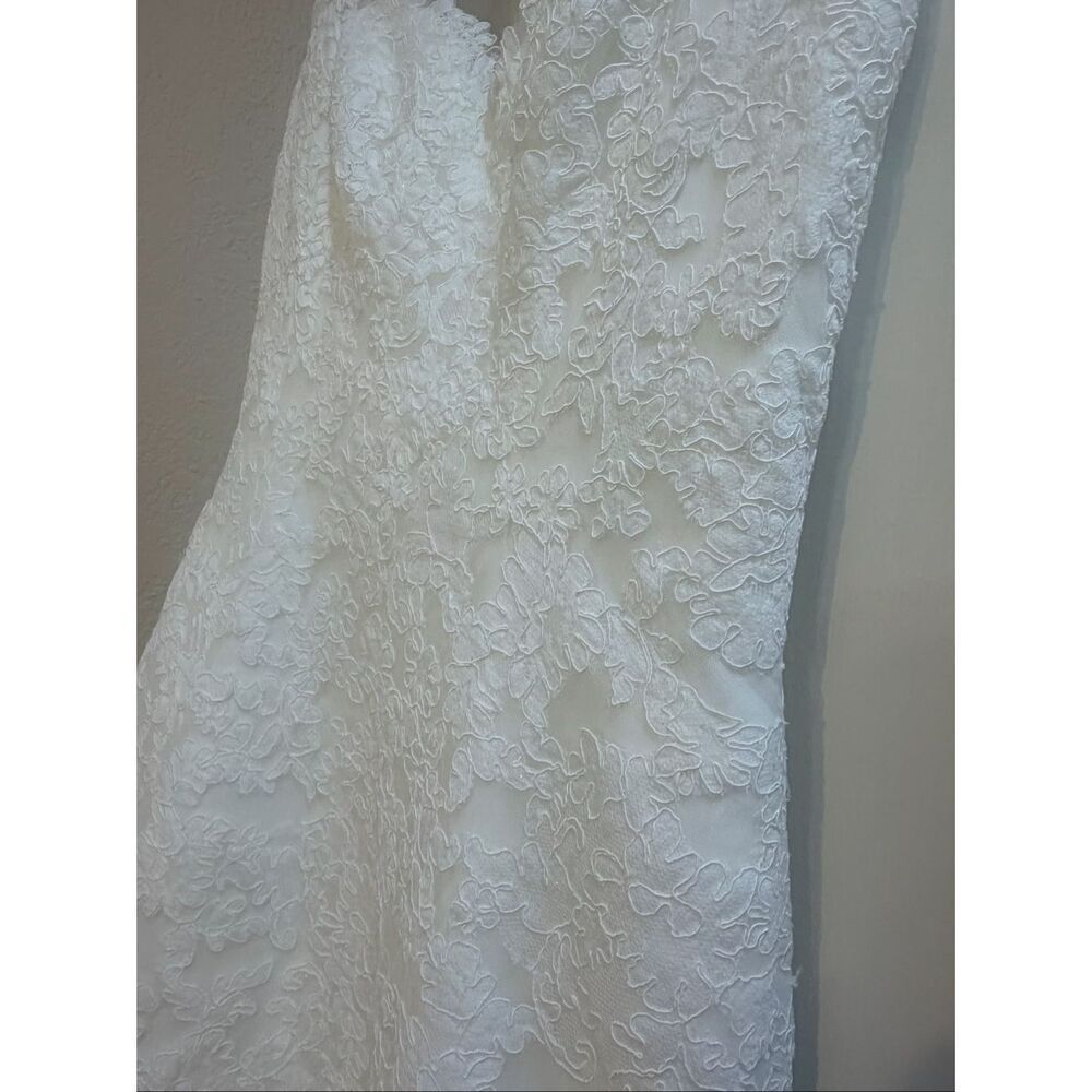 Mori Lee NEW size 10 Ivory Lace Wedding dress with train - Picture 6 of 16